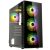 Kolink observatory case midi tower atx 3+1 ventole installate illuminazione led rgb pannello in vetro temperato black
