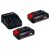 Einhell 2 batterie power x-change 2,5 ah 18v + caricatore rapido