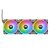 Thermaltake swafan ex14 kit 3 ventole 140mm per pc illuminazione led rgb 2.000 rpm black