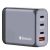 Verbatim gnc-100 gan charger caricabatterie da rete 100 w 4 uscite 1 x usb-a 3 x usb-c grigio