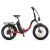 Jeep phoenix bicicletta elettrica pieghevole 250w ruote da 20 autonomia 70 km freni a disco con portapacchi nero rosso