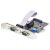Startech.com scheda seriale pcie a 2 porte scheda pci express a doppia porta rs232-rs422-rs485 (db9)