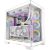 Antec c8 case full tower panneli laterali e frontale in vetro temperato e-atx/atx/itx/matx bianco