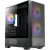 Antec nx416l argb case midi tower pannello frontale in rete ad alto flusso d`aria 2 ventole argb da 160mm frontali 1 argb da 120mm posteriore pannello laterale in vetro temperato atx/itx/matx nero
