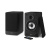 Sharp cp-ss30(bk) altoparlanti attivi a 2 vie cassa in legno 60 w rms (2 x 30 w) bluetooth v 5.0 usb ottico ausiliario e rca regolazione bassi e alti griglie rimovibili telecomando nero