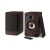 Sharp cp-ss30(br) altoparlanti attivi a 2 vie cassa in legno 60 w rms (2 x 30 w) bluetooth v 5.0 usb ottico ausiliario e rca regolazione bassi e alti griglie rimovibili telecomando marrone