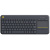 Logitech k400 plus wireless touch pad layout tedesco colore nero