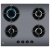 Electrolux egg64272m piano cottura a gas 60 cm 4 fuochi piano in vetro grigio