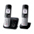 Panasonic kx-tg6862jtb coppia cordless dect display 1.8“ blocco chiamate id vivavoce segreteria nero