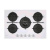 Candy cvg74wtw piano cottura a gas 5 fuochi piano in vetro temperato bianco