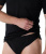 Slip uomo in filo di Scozia Gicipi 261 costa alta Tg.4/7 Nero