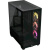 Corsair 3500x argb black mid-tower atx case per pc vetro panoramico temperato compatibile con scheda madre a connessione inversa 3 x ventole corsair rs120 argb incluse nero