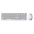 Asus w5000 kit tastiera wireless ultrasilent 13 tasti dedicati tasto copilot layou it + ottico wireless 16.000 dpi argento bianco
