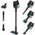 Hoover hf410p 011 scopa elettrica ricaricabile senza sacchetto spazzola antigroviglio con luci led mini turbo spazzole con accessori