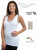 Canottiera donna in cotone caldo con pizzo Leable 275 Bianco