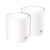 Tp-link deco x60 sistema mesh wi-fi 6 dual band ax3000 1xporta lan 1xporta gigabit ethernet 2pz bianco