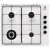 Electrolux egs6414w piano cottura a gas 4 fuochi colore bianco
