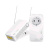 Strong powerline wifi 600 kit un adattatore powerline 600 + un adattatore porerline wifi 600 wlan + lan 300/600 mbps plug & play bianco