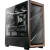 Antec flux wood mid tower frontale alto flusso rifiniture in legno di noce 5 ventole pwm incluse radiatore 420mm finestra laterale nero