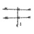 Conceptronic supporto da tavolo per 6 monitor 32“ nero scrivania
