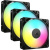 Corsair rs120 argb 120 mm pwm ventole triple pack nero