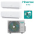 Hisense dual split 12000+9000 iqplus wifi a++/a+ cjmr0901g/cjxr1201g