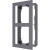 Hikvision cornice 2 moduli da parete intercom plastica nero – ds-kd-acw2