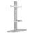 Roline/value staffa pavimento per tv fino a 55 silver alluminio 400×400 40kg
