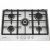 Piano Cottura Indesit da Incasso a Gas 75 cm 5 Fuochi Acciaio Inox Griglie in Ghisa Estetica Inox THP 751 W IX/I – THP751WIXI #CONSEGNA IN 3 SETTIMANE##CONSEGNA IN 3 SETTIMANE#