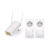 Strong powerline wifi 600 kit triple pack 2 adattatori powerline 660 + un adattatore powerline wifi 600 plug & play 300/600 mbit/s bianco