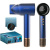 Cecotec asciugacapelli ionicare rockstar nano ion tech con plasma 11.000 giri al minuto schermo controllo intelligente del calori 2400w blue