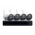 Isiwi kit wireless connect s4 isw-k1n8bf2mp-4 gen1 nvr 8 canali + 4 telecamere ip 1080p 2mpx wireles