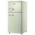 Dcg frigo doppia porta linea retro` 100lt e crema mf100ccdp