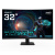 Gigabyte gs32qca monitor gaming curvo 31.5 qhd 180hz 1ms nero