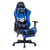 Yashi cy103 sedia gaming imbottia con poggiapiedi e poggiatesta schienale reclinabile supporto collo schiena blu