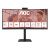 Monitor aoc lcd curved va 120hz 34 wide cu34e4cw 4ms mm wqhd 3500:1 black reg.alt. 2xhdmi dp 2xusb-c hub usb webcam fino:30/11