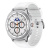 Samsung l500 galaxy watch 8 clalssic 46mm smartwatch 1.3 amoled wi-fi nfc gps 5 atm europa argento bianco