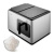 Medion md 11960 macchina per la produzione di cubetti di ghiaccio integrata/indipendente 15 kg/24h nero, metallico, acciaio inox