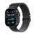 Apple watch ultra 2 gps + cellular 49mm cassa titanio nero con nero titanium milanese loop – l