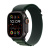 Apple watch ultra 2 gps + cellular 49mm cassa titanio nero con dark green alpine loop – large
