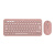 Logitech pebble 2 combo rosa – schlanke multi-device bluetooth®-tastatur und -maus mit anpassbaren tasten