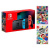 Switch Neon 32GB + Super Mario Party e Mario Kart 8 Deluxe, Rosso, Blu – nuovo