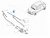 Spazzola tergicristallo originale per FIAT 500X 6000633363 Originale