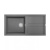 LAVELLO FRAGRANITE ELLECI LGB48048 CEMENTO#CONSEGNA IN 3 SETTIMANE#