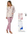 Pigiama donna aperto in jersey di cotone caldo Linclalor 92235