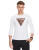 T-shirt GUESS manica lunga logo triangolo art. M4RI39J1314 S GUESS Bianco Cotone Bangladesh 7624926506700