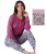 Pigiama donna in jersey di cotone caldo Karelpiu KF9043