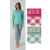 Pigiama donna in jersey di cotone caldo Karelpiu KF5053