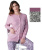Pigiama donna aperto in jersey di cotone caldo Karelpiu KF9044