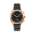 Pininfarina SENSO – Rose gold case, black dial and black strap – Dark grey metal band